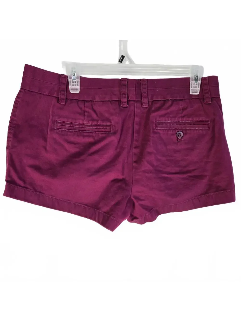 J.Crew Broken-In Chino Shorts Magenta Pink Cotton Summer Preppy Chic Size 10